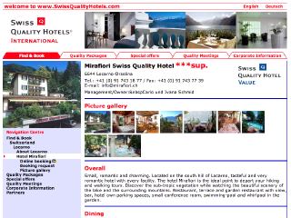 Thumbnail do site Mirafiori Swiss Quality Hotel ***
