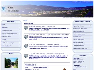Thumbnail do site Site Officiel de la Ville de Locarno
